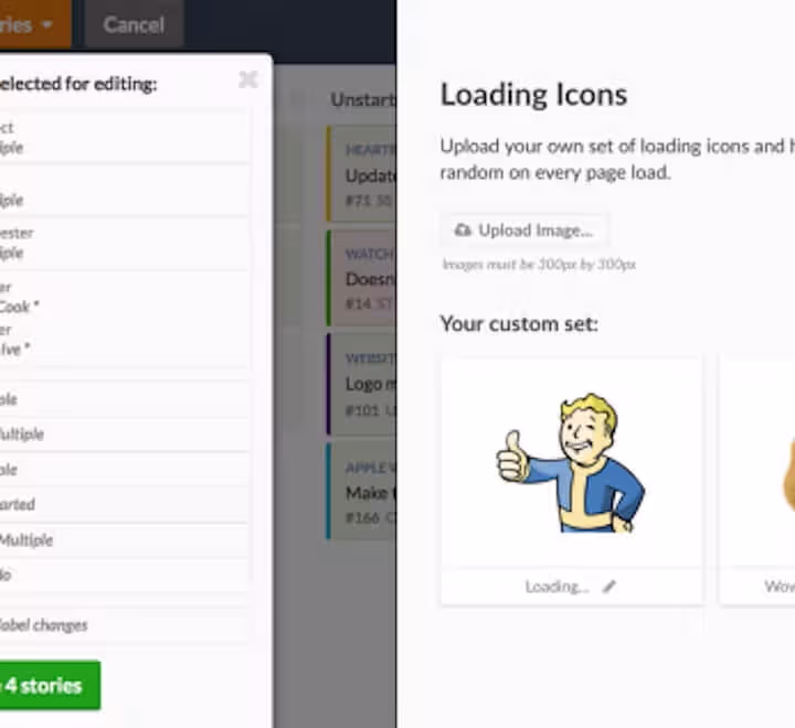 Multiple Edits, Loading Icons