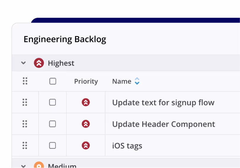 Engineering Backlog