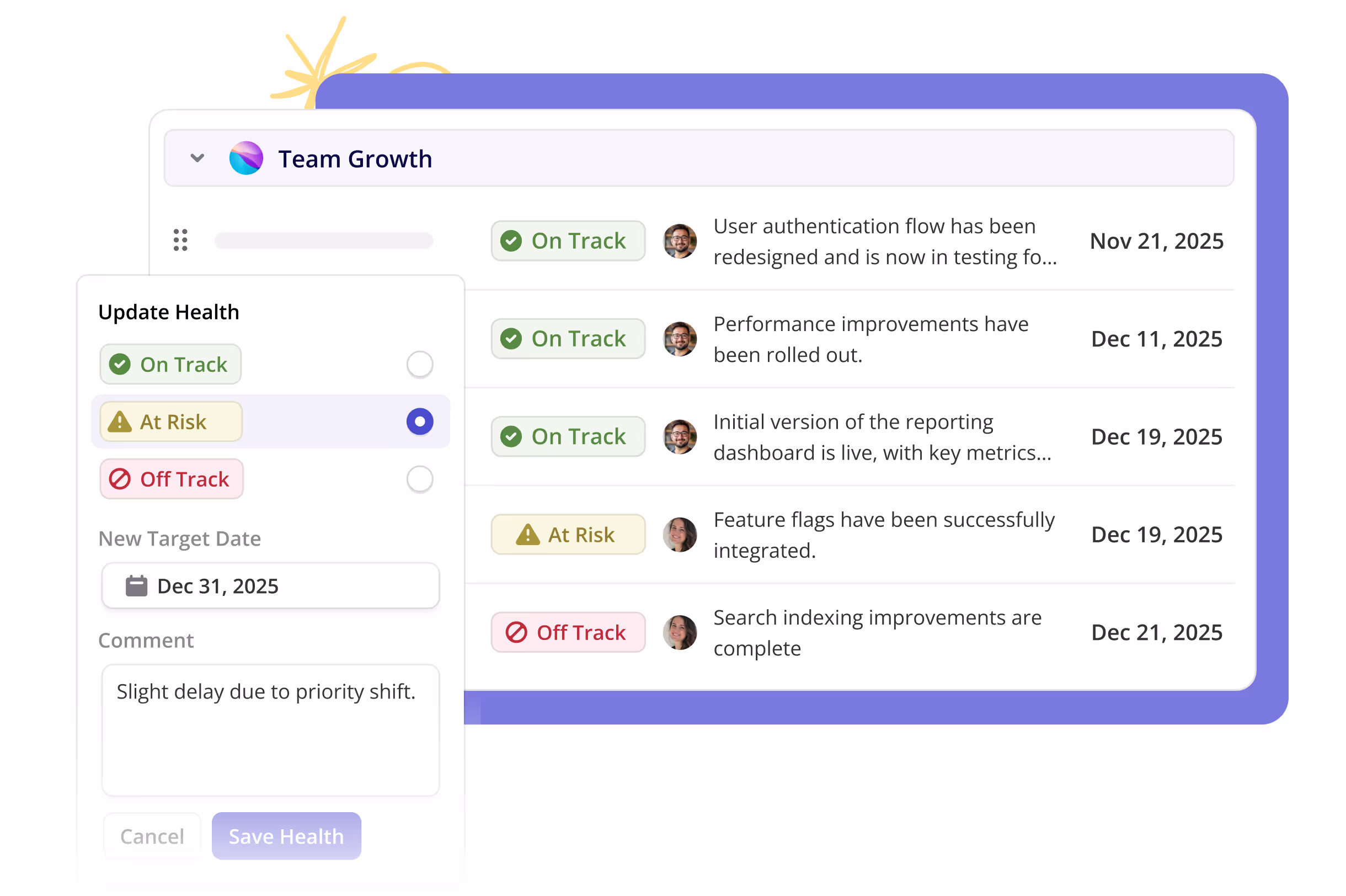 Shortcut roadmap view