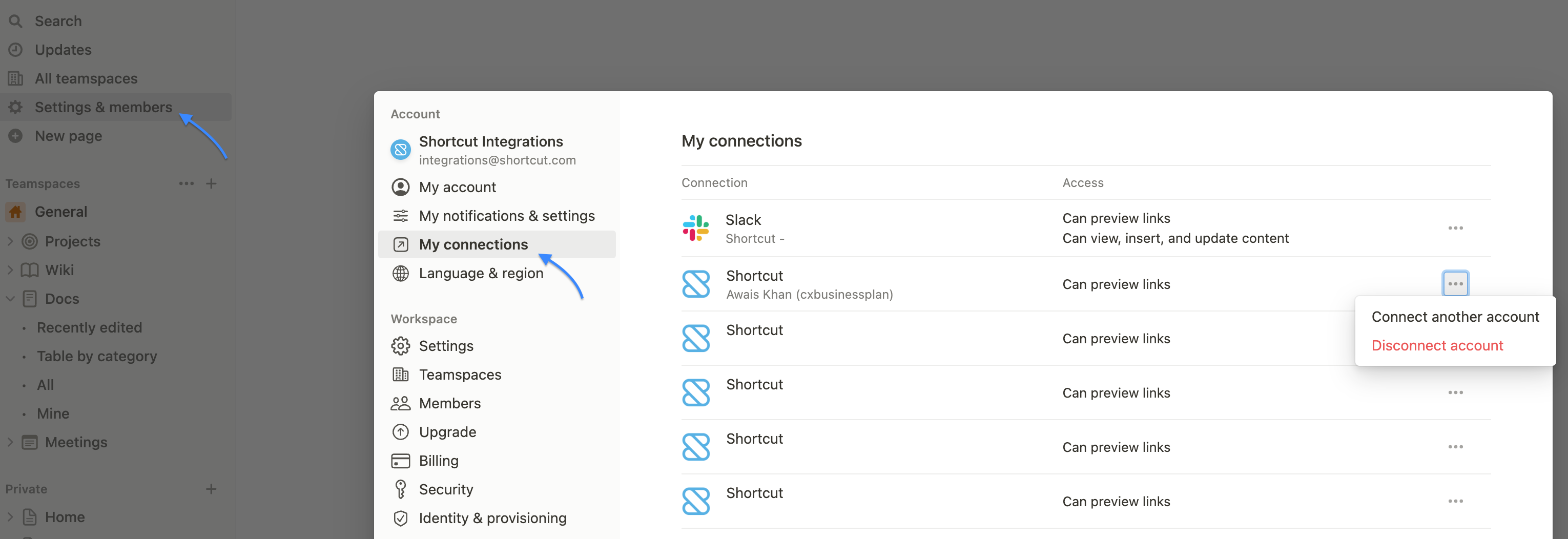 Notion Settings