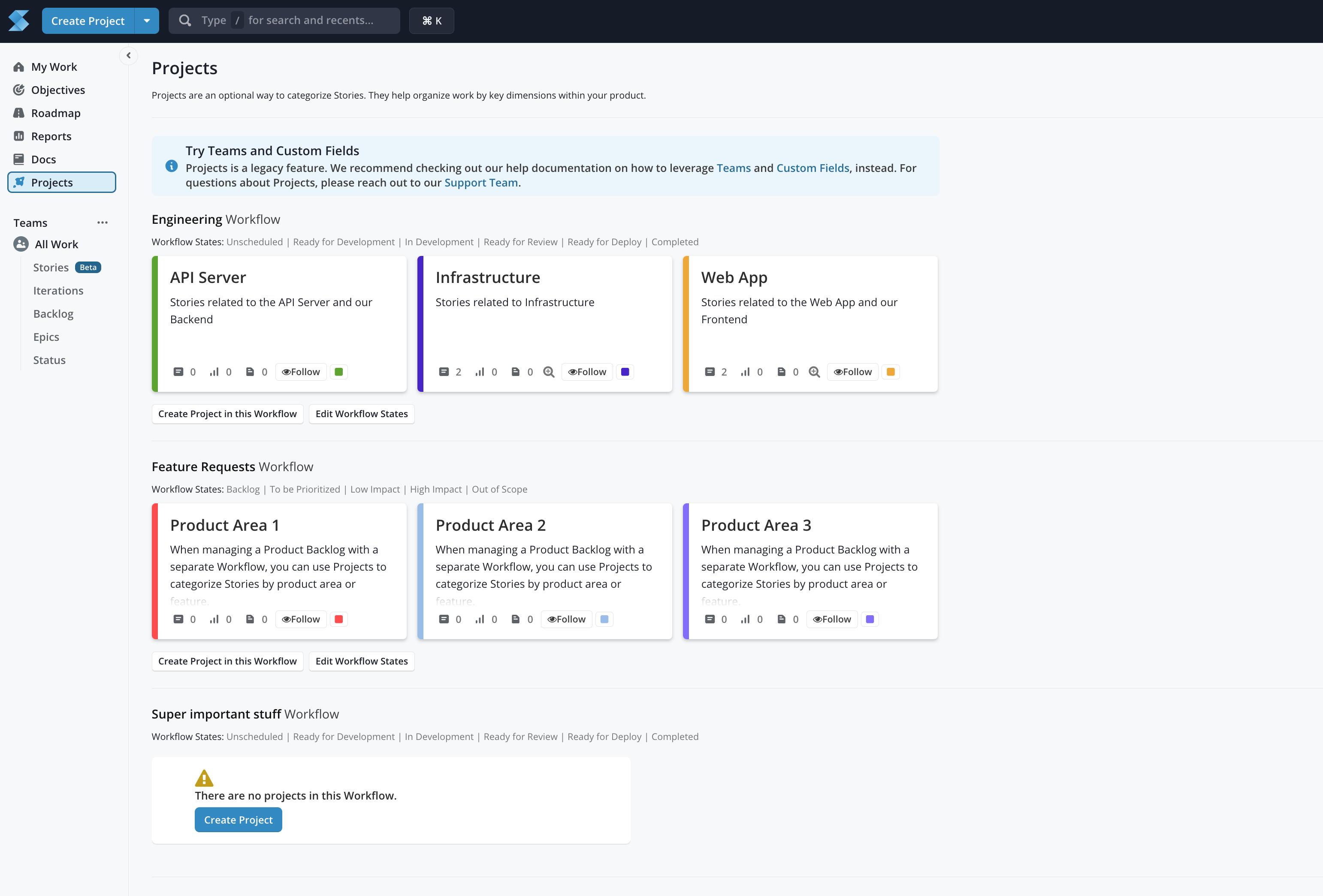 Projects Overview